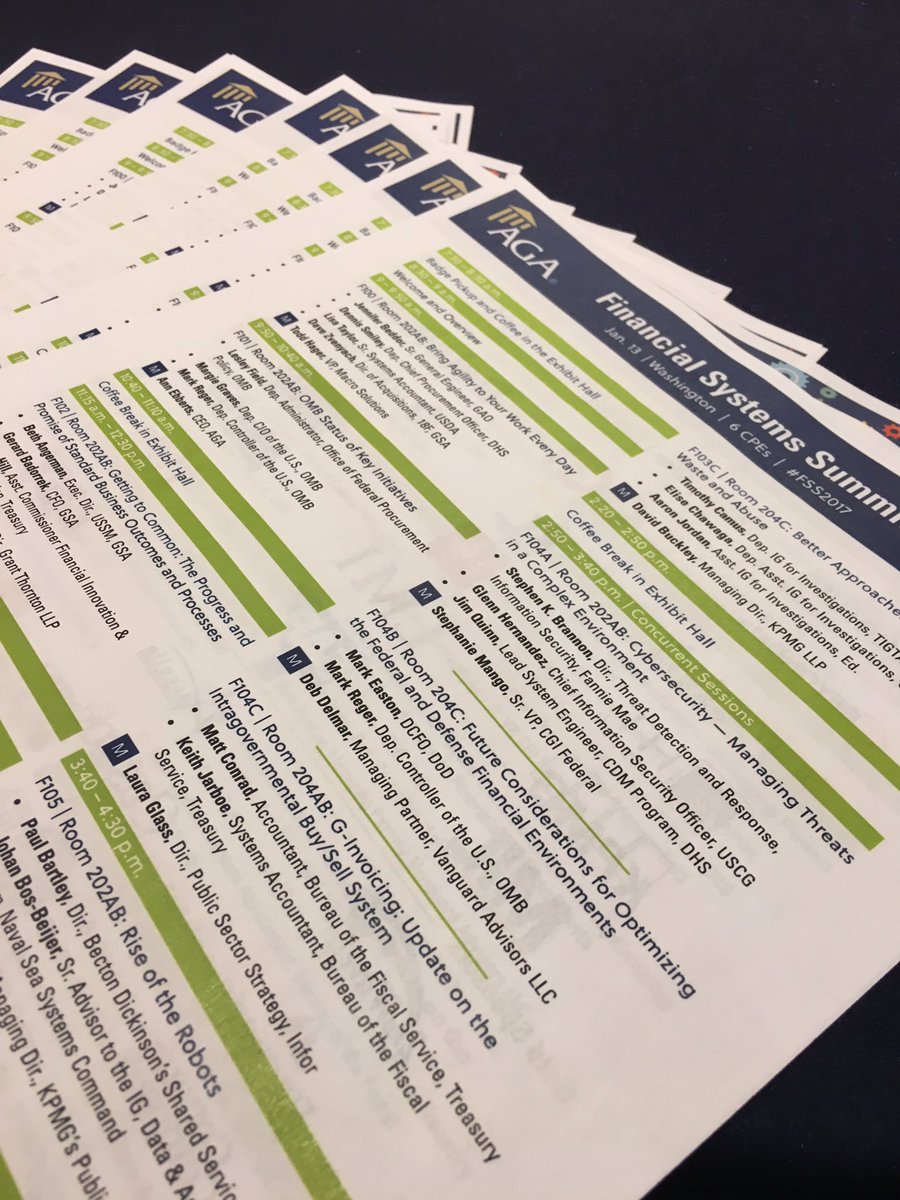 AGACGFM's tweet photo. Which #FSS2017 session are you looking forward to most? We can't wait to see your pics and takeaways! #govfinance https://t.co/3kKwdPadug