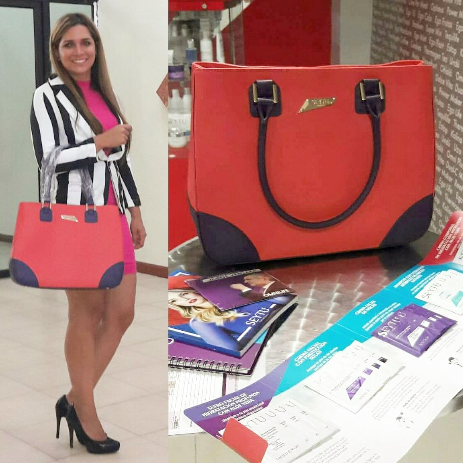 Bolso seytu rojo sale