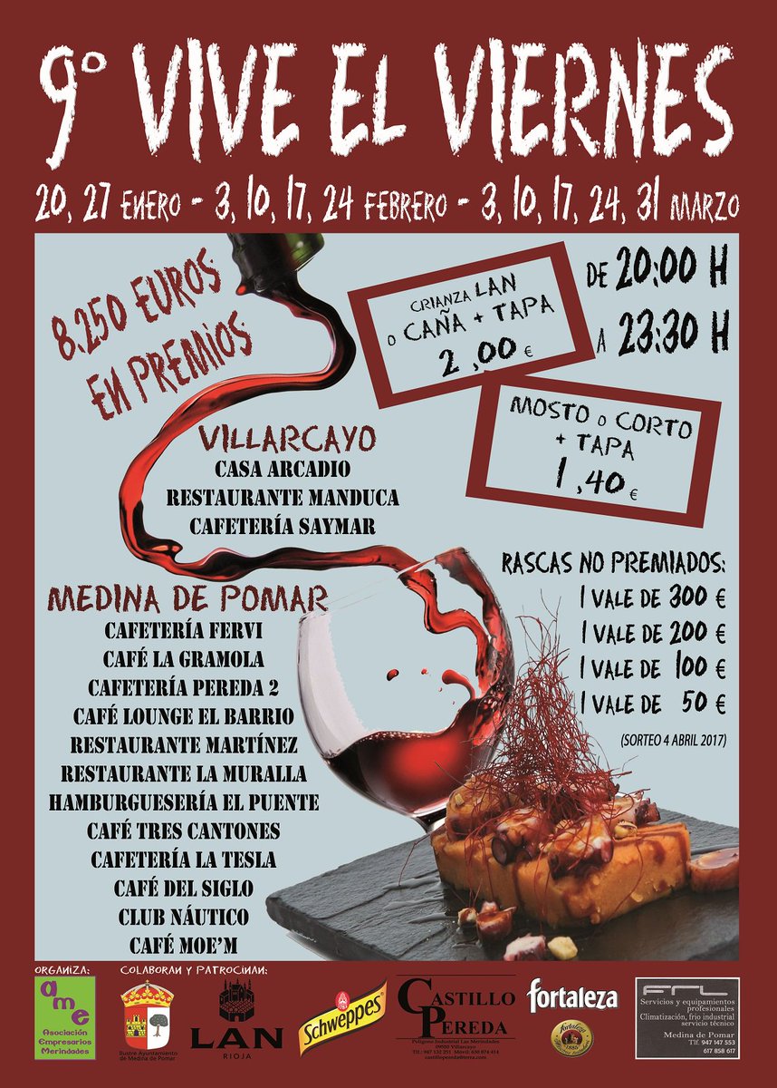 AmeMerindades's tweet photo. A una semana de comenzar la 9ª edición del Vive el Viernes.
El lunes os pondremos mas información de la campaña. https://t.co/JL6Gcy8w9X