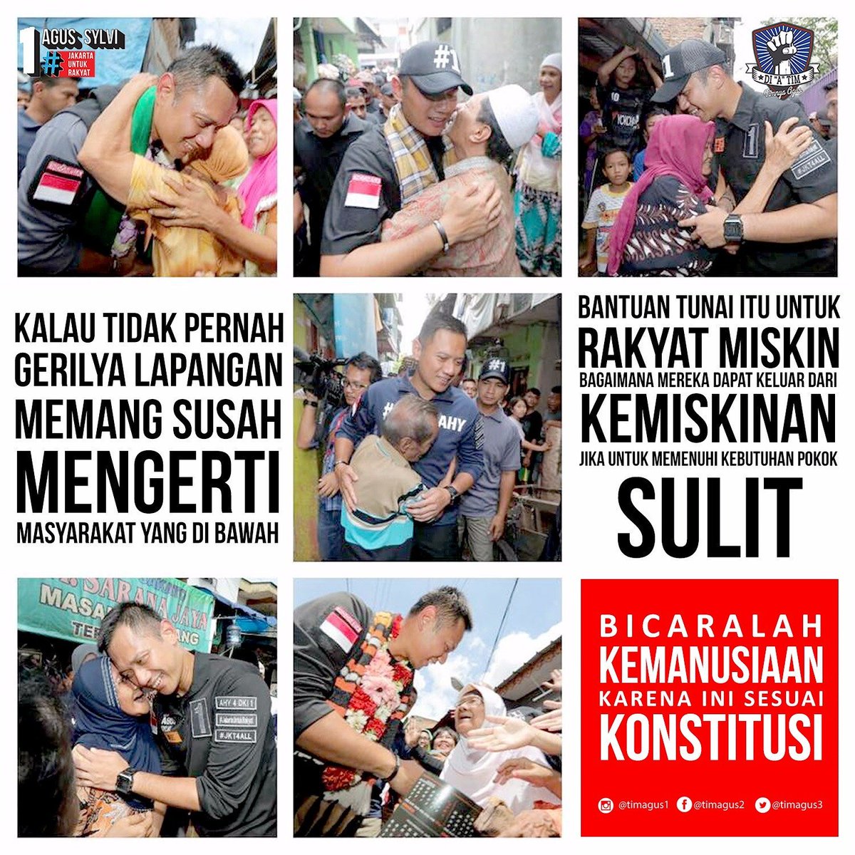 timagus3's tweet photo. Bantuan untuk Rakyat miskin sesuai dengan Konstitusi.
@agusyudhoyono #JakartaUntukRakyat https://t.co/fR40Hj0tMd
