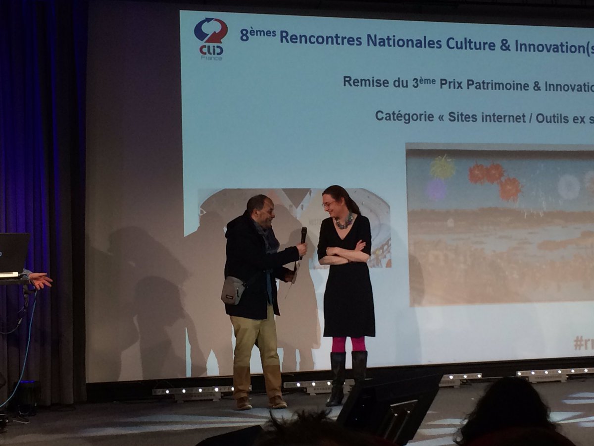 Travolution_fr's tweet photo. Bravo aux arènes de Nîmes pour le prix du meilleur site internet/outils ex situ! #rnci17 #prixclic @CLICfrance https://t.co/Y48IygvnHS