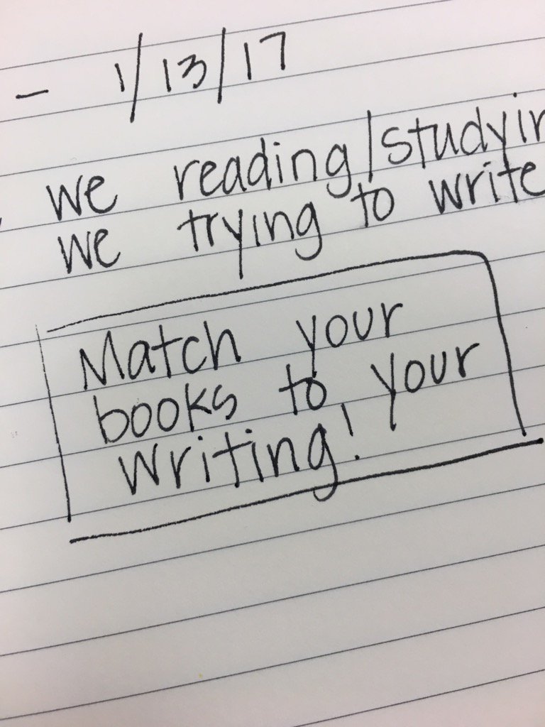 jrsteach's tweet image. #WClearns making sure what you are reading is what you are writing #writingstudy
