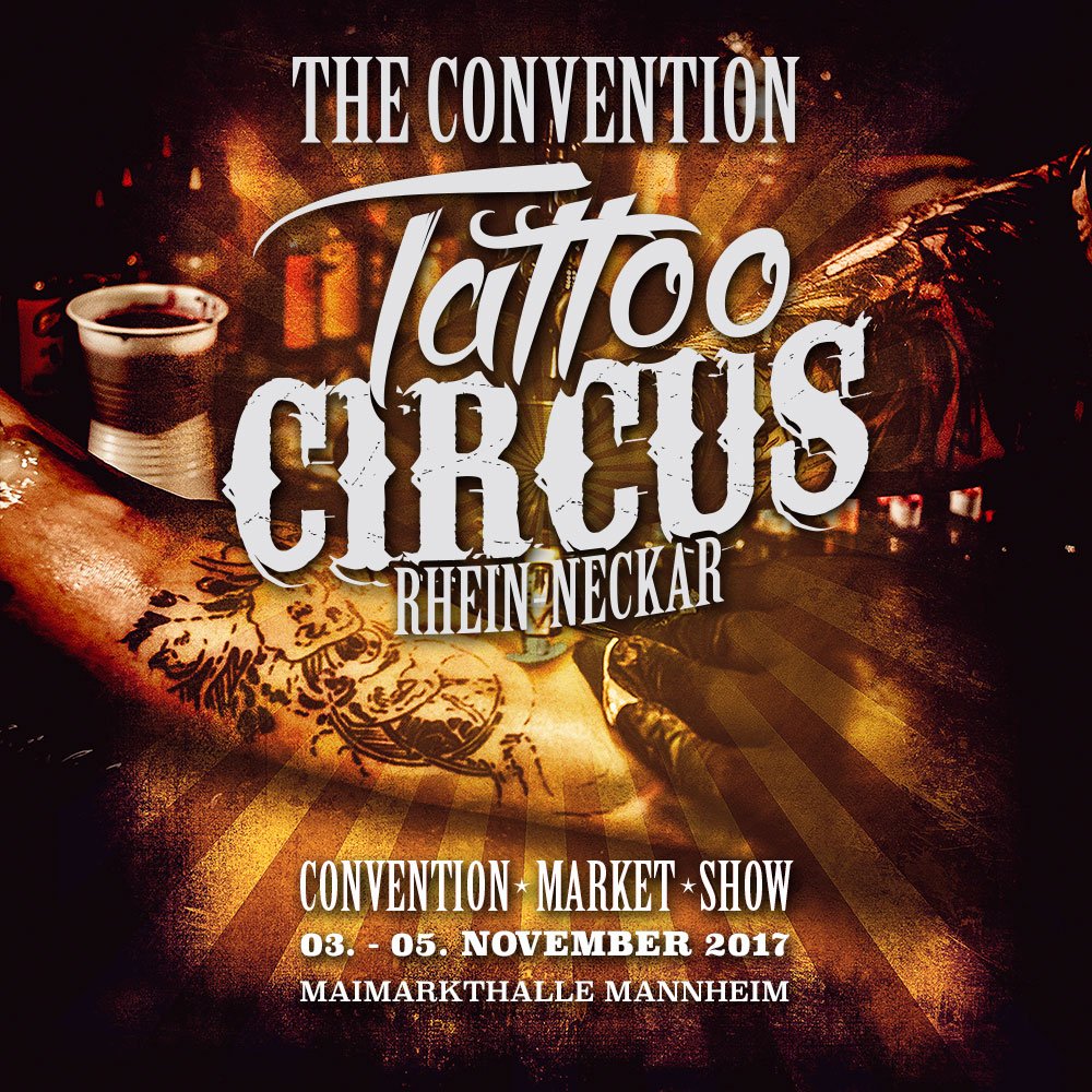 tatconcircus's tweet photo. Willkommen zur Tattoo-#Convention des Jahres. Der #Tattoo Circus öffnet seine Manege vom 03. bis 05. November 2017 in #Mannheim https://t.co/LqtfTVstsG
