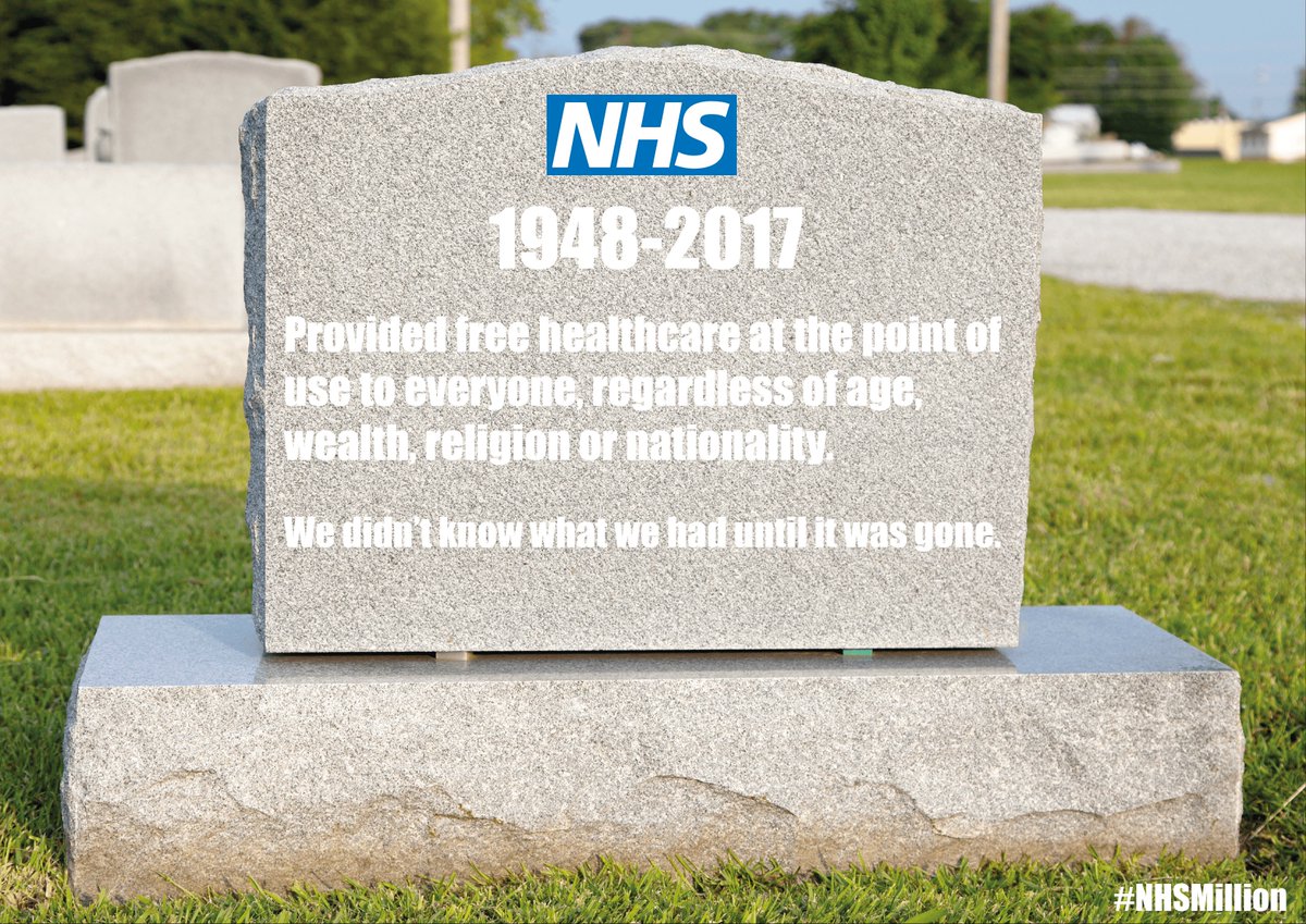 NHSMillion's tweet photo. This is getting closer and closer to becoming a reality, Let us not be the generation that allows the #NHS to die. Pls RT  #NHSMillion https://t.co/ALPWICCnNJ