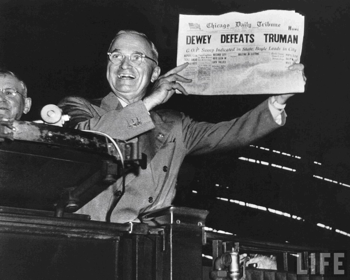 HazeltonCap's tweet photo. "Dewey Defeats Truman" - The Wisdom of Crowds
How Did We Get it So Wrong --Twice
https://t.co/3nXNLEZwxE https://t.co/5nQKFfLnBV