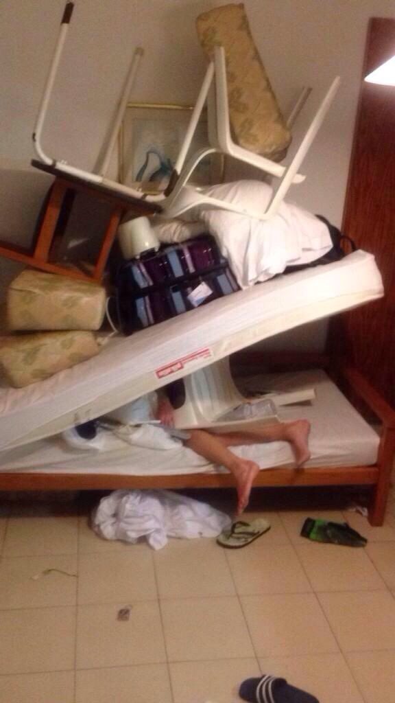kavos2017's tweet photo. When you want to sleep off your hangover but your mates have got other ideas!! #Kavos #Kavos17 https://t.co/xCG962Olrh