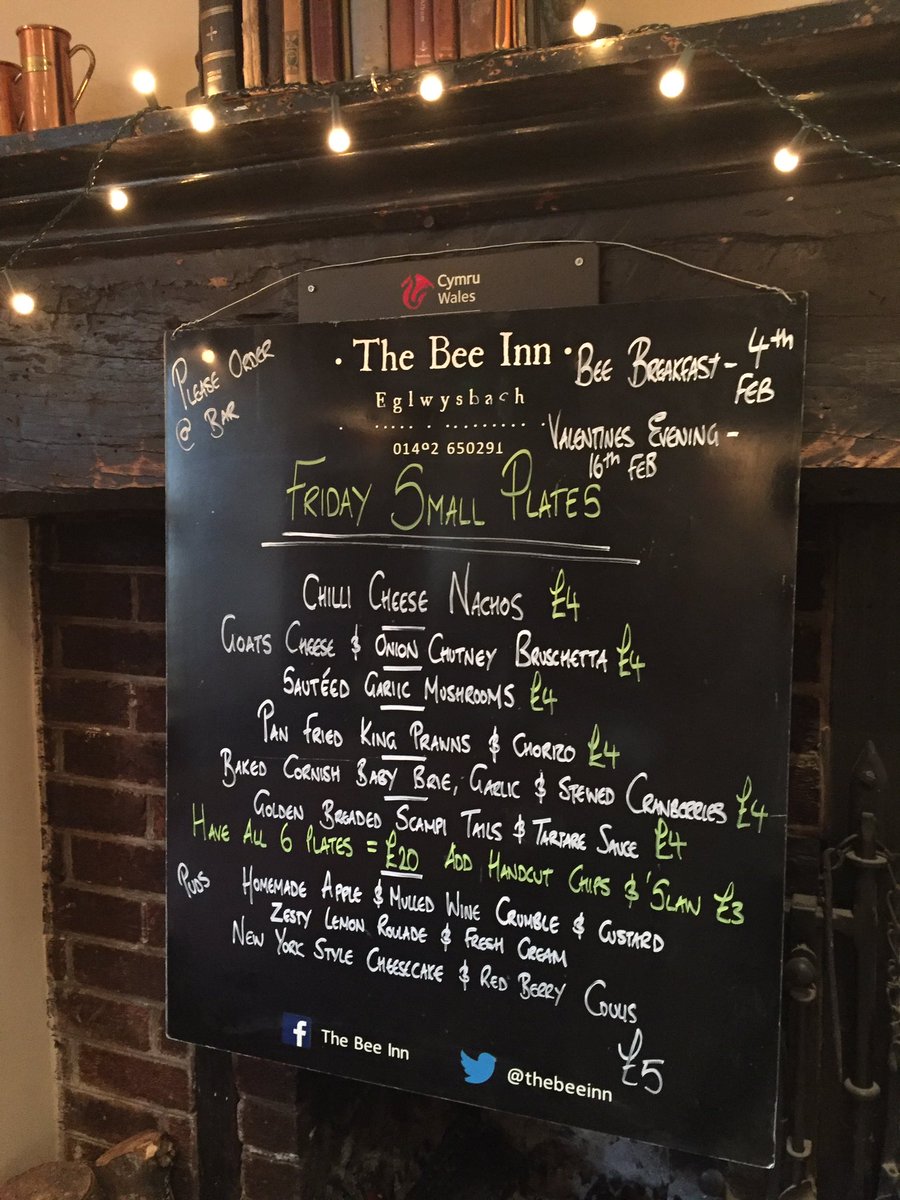 TheBeeInn's tweet photo. It's worth Braving the snow for! #FRIDAYSMALLPLATES
*£20 for all 6 Plates*
*Chips & 'Slaw £3* https://t.co/aw6sgMH56x