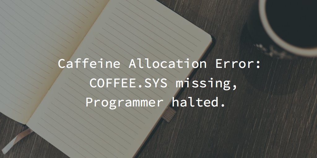 bonnienewman's tweet image. #design #coffee #programmersjoke