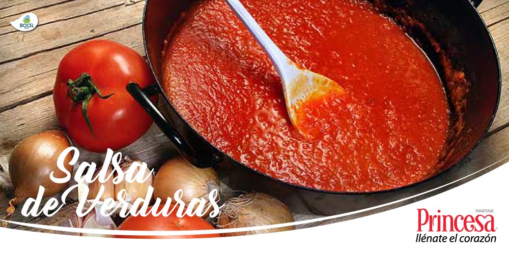 PastasPrincesa's tweet photo. Salsa de verduras ¡saludable y sabrosa!  ideal para acompañar cualquier plato de #PastasPrincesa Receta: https://t.co/ORY48NsghM https://t.co/uMcTBOIqm3