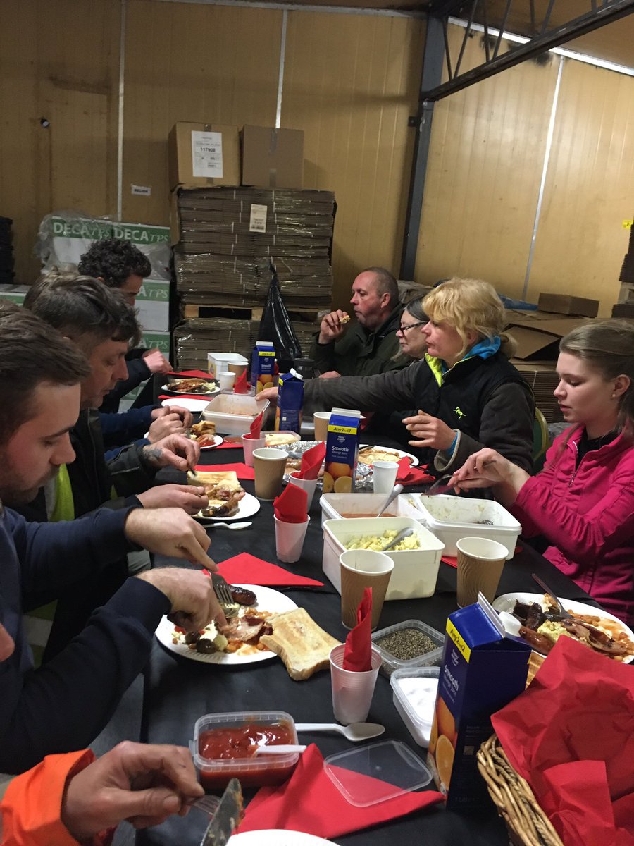 Pack house breakfast <a href="/TheGarlicFarm/">The Garlic Farm</a> #januaryperks #garlicbreakfast