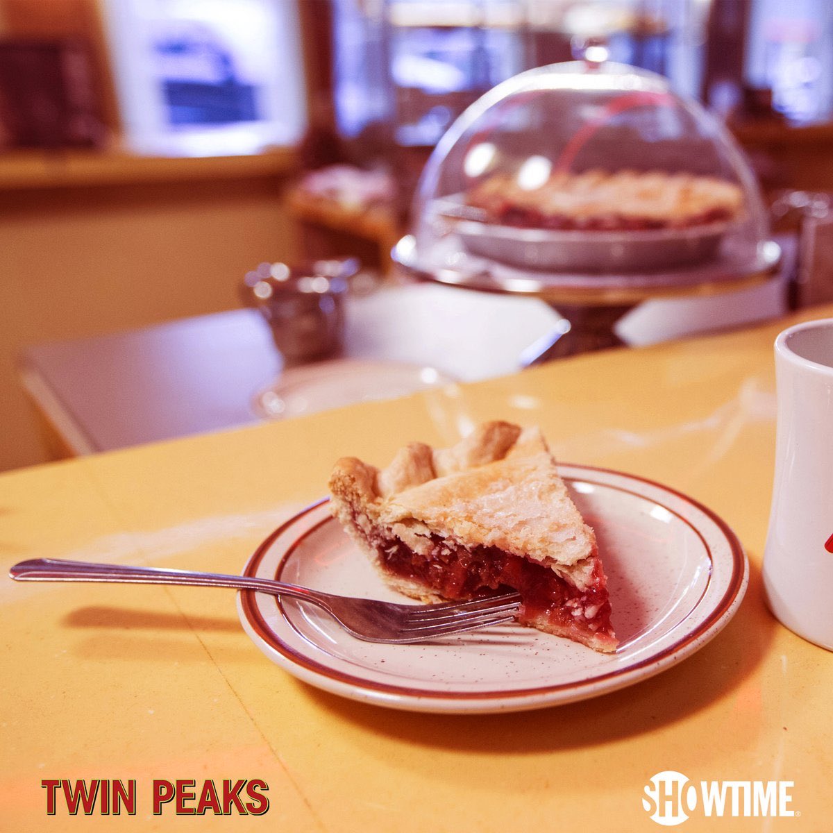 Kyle_MacLachlan's tweet photo. #cherrypie + #coffee = #twinpeaks https://t.co/YnAiJnLQON