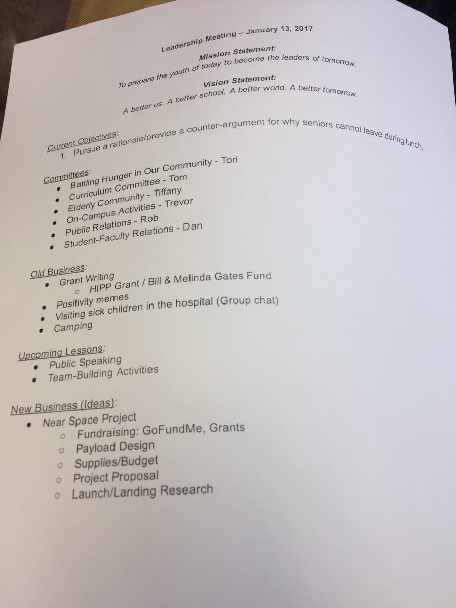 crhs_leadership's tweet photo. Today's Meeting consist #leadership #LeadershipSkills #LeadershipDevelopment https://t.co/mrsCMjwMzS