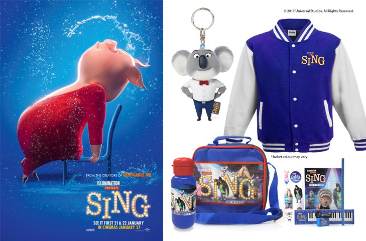 Braeheadcentre's tweet image. COMPETITION - #Win a #Sing merch pack and family ticket to @ODEONCinemasSimply RT this post. 
Comp closes 20/01/17 T&amp;amp;C’s apply Must collect