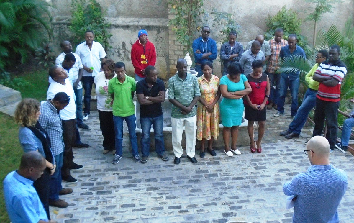 12 janvier :Journée de Réflexion et de Sensibilisation en Haïti;Chez ACF Haiti une minute de silence a été observée