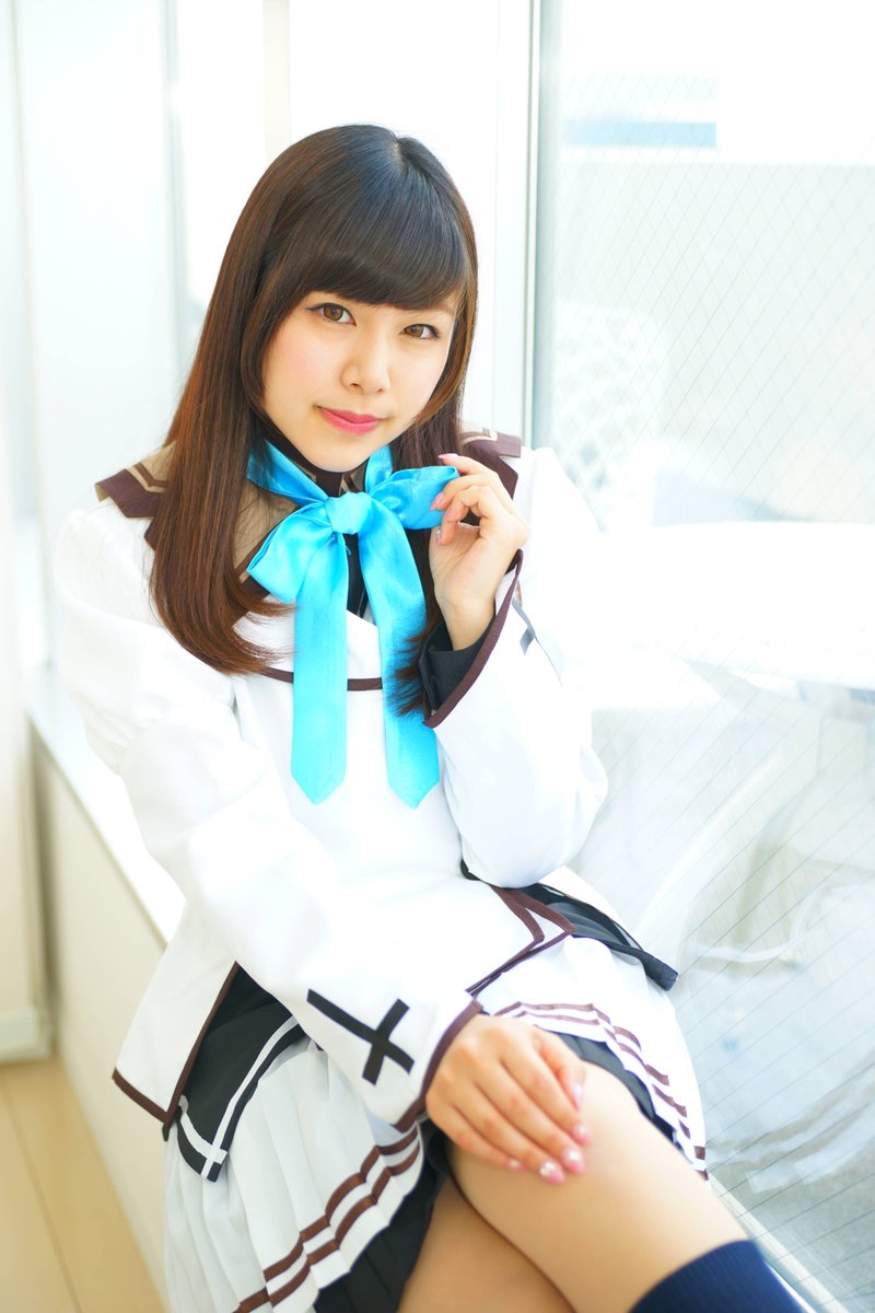 NAOKatze's tweet photo. 三枚目は「ましろ色シンフォニー」の制服姿です＾＾　ちょいまえの作品ですが今でもこの衣装は可愛らしいですね＾＾　#Ritz2016　#Ritz撮影会 https://t.co/VYz9sYCmPj