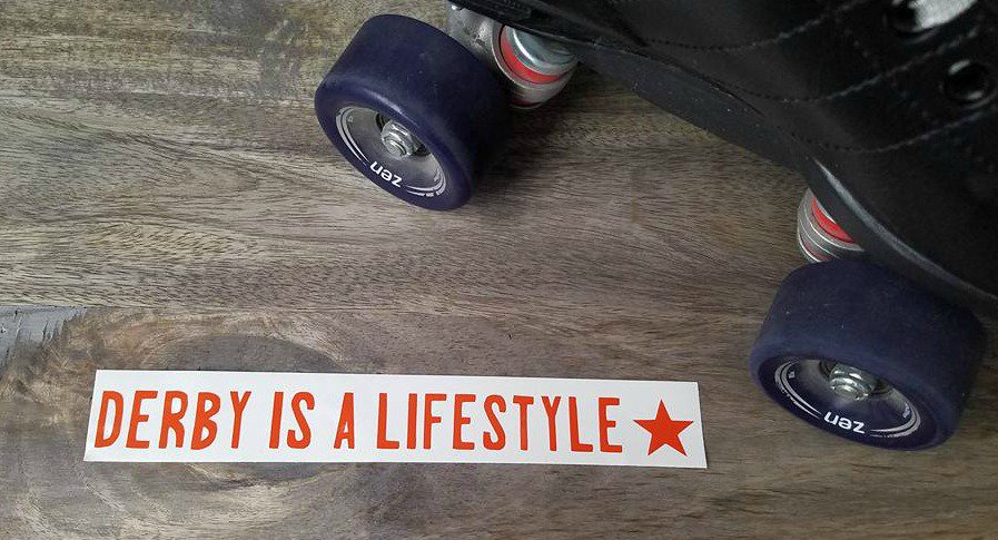 StickyFix's tweet image. Derby Is A Lifestyle - $3.00! sticky-fix.com #januarysticker #rollerderby #stickers #getstickywithit