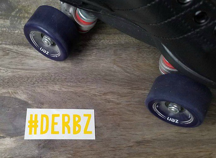 StickyFix's tweet image. #DERBZ - $3.00! sticky-fix.com #januarysticker #rollerderby #stickers #getstickywithit