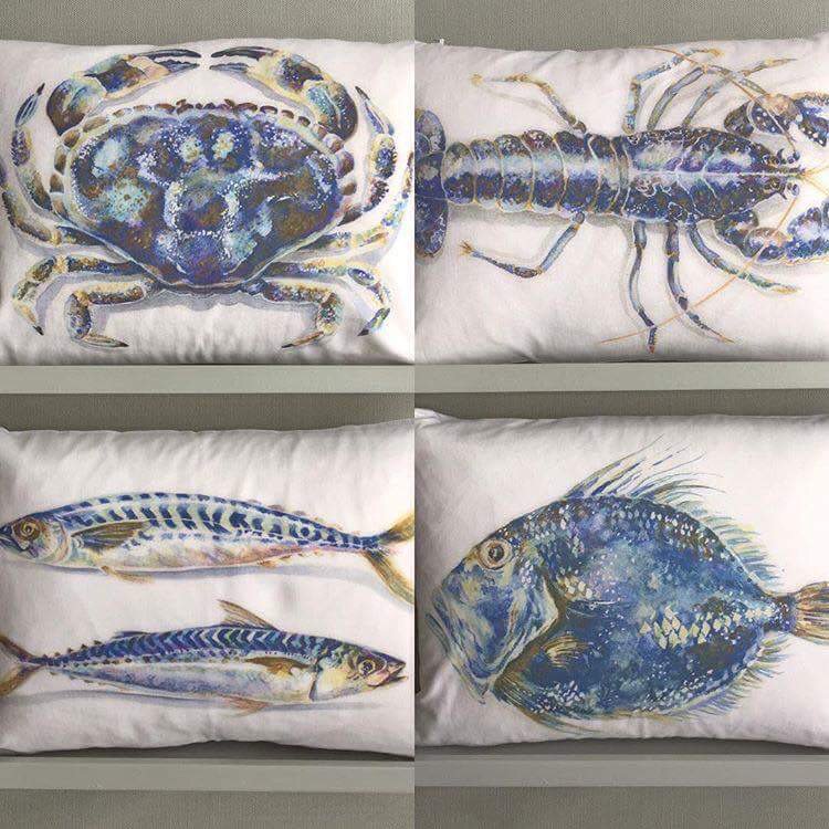 We  have been printing four different designs for Nicola Watters onto our  half-panama cushion panels. The all look fantastic!