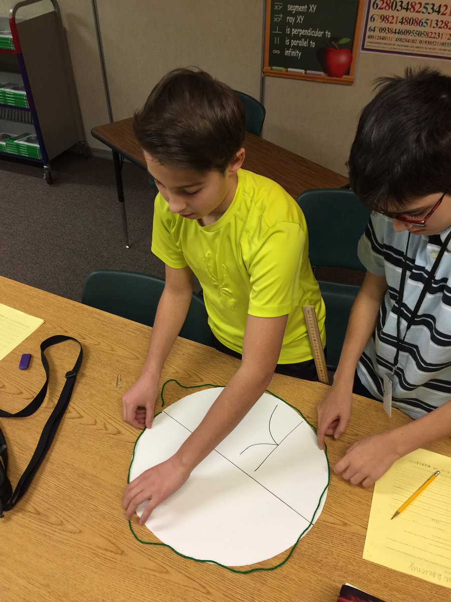 Finding Pi. It's there somewhere!  @LGMSWolves