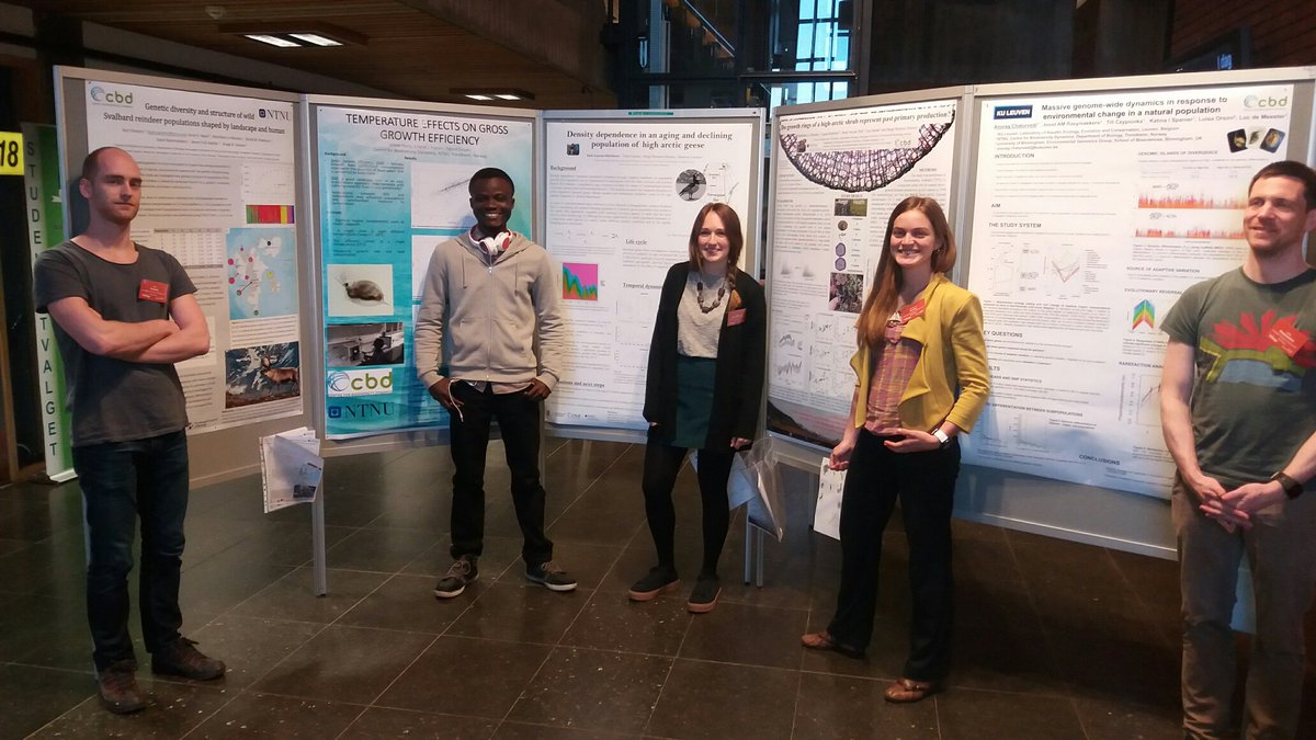 CBD posters at #Nøf2017 From reindeer to daphnia. by B. Peeters, V. Parry, K. Matthews, M. LeMoullec and <a href="/JoostRaeymkrs/">Joost Raeymaekers</a> <a href="/OikosNorge/">NØF</a>