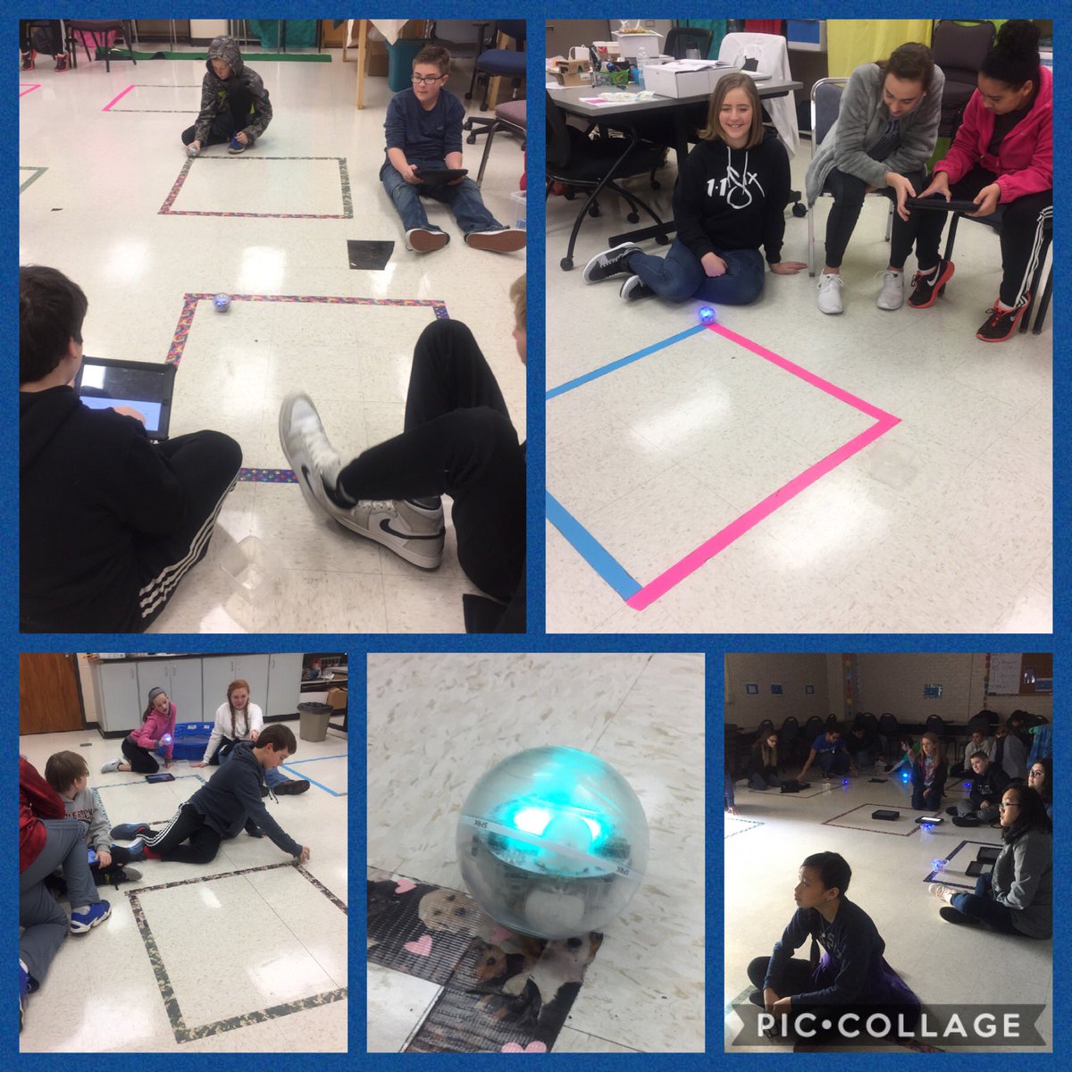 costnersclass's tweet photo. STEAM Academy Sphero Programming @Falcons_TRMS #ignitelearningbcps #tablerockmiddleschool #coding https://t.co/AGTYZqJstf