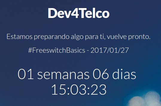 devfourall's tweet image. Contando los dias....    #FreeswitchBasics #Enero27  pide informes en dev4mx@gmail.com