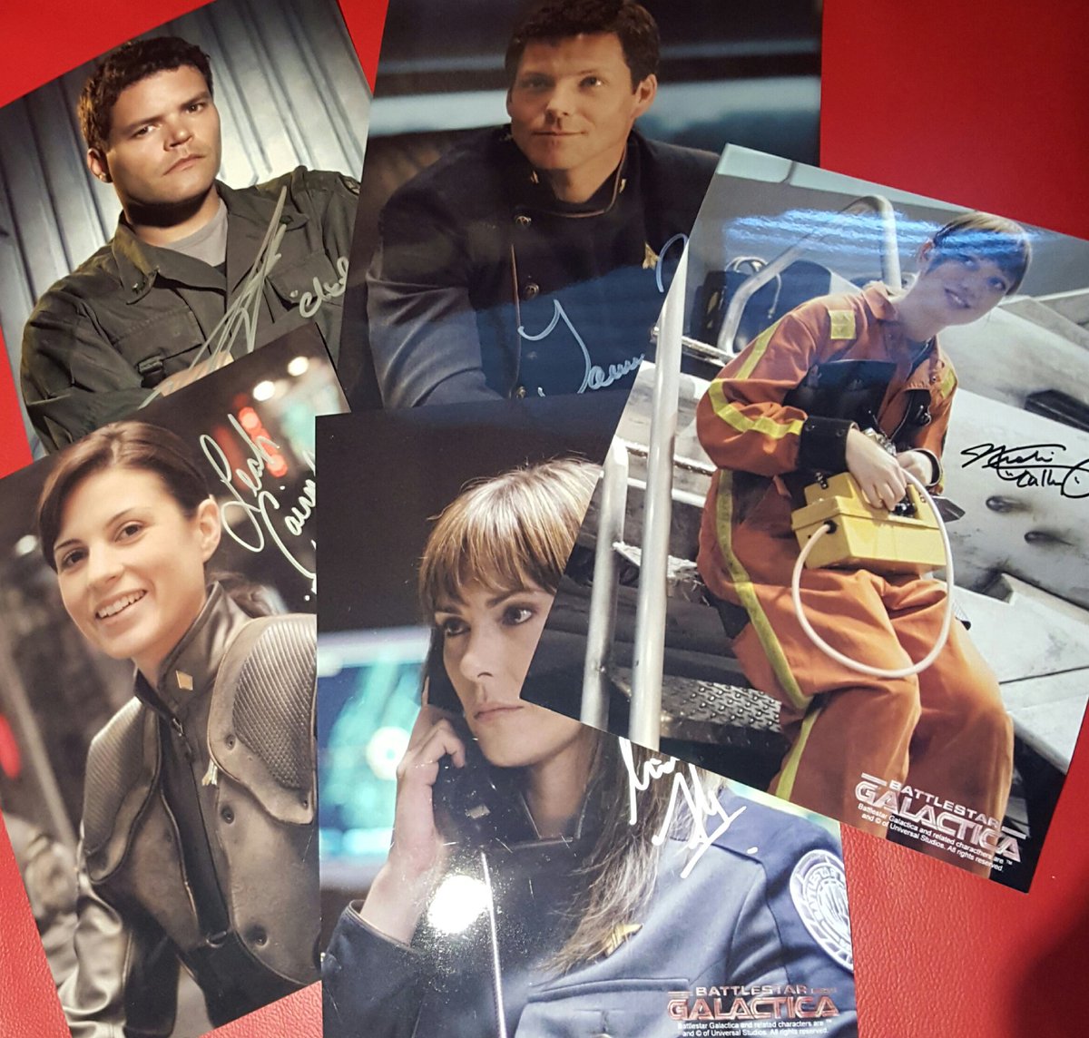 starfuryevents's tweet image. Follow &amp;amp; Retweet to win a selection of BSG autographs, including @theaarondouglas @LeahCairns @nickiclyne @ImJamieBamber &amp;amp; @MishkaForbes
