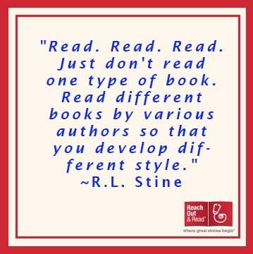 reachoutandread's tweet image. Take a cue from spooky author R.L. Stine this Friday the 13th and read!