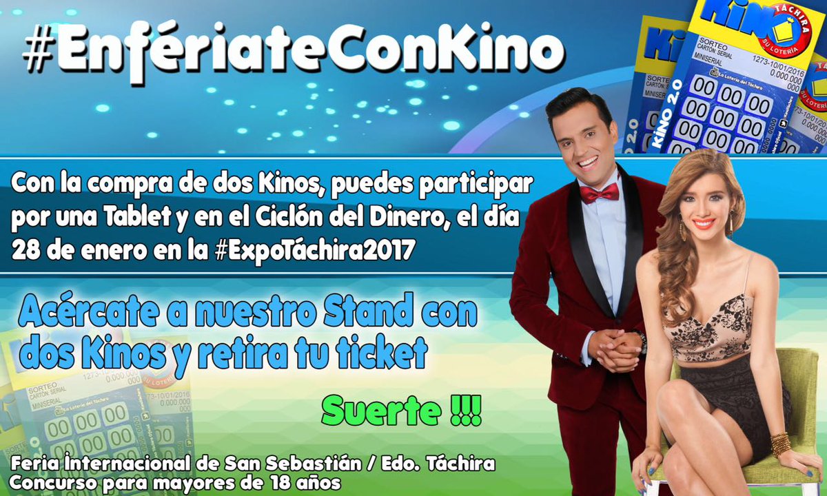 ConSentidoLibre's tweet photo. #Noticias Enfériate con Kino en la #ExpoTáchira2017 https://t.co/yxrOPN2E7f https://t.co/SR3v2U1Ady