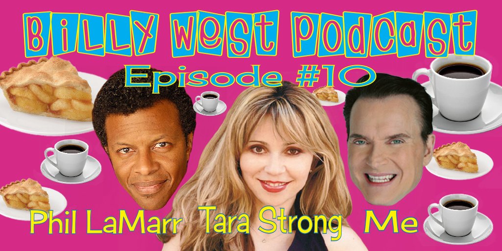 Hey folks #10 is up of the billywestpodcast.com
With amazing guest stars <a href="/tarastrong/">tara strong</a> &amp; <a href="/phillamarr/">Phil LaMarr</a> !
if ur nu start at #1 for continuity