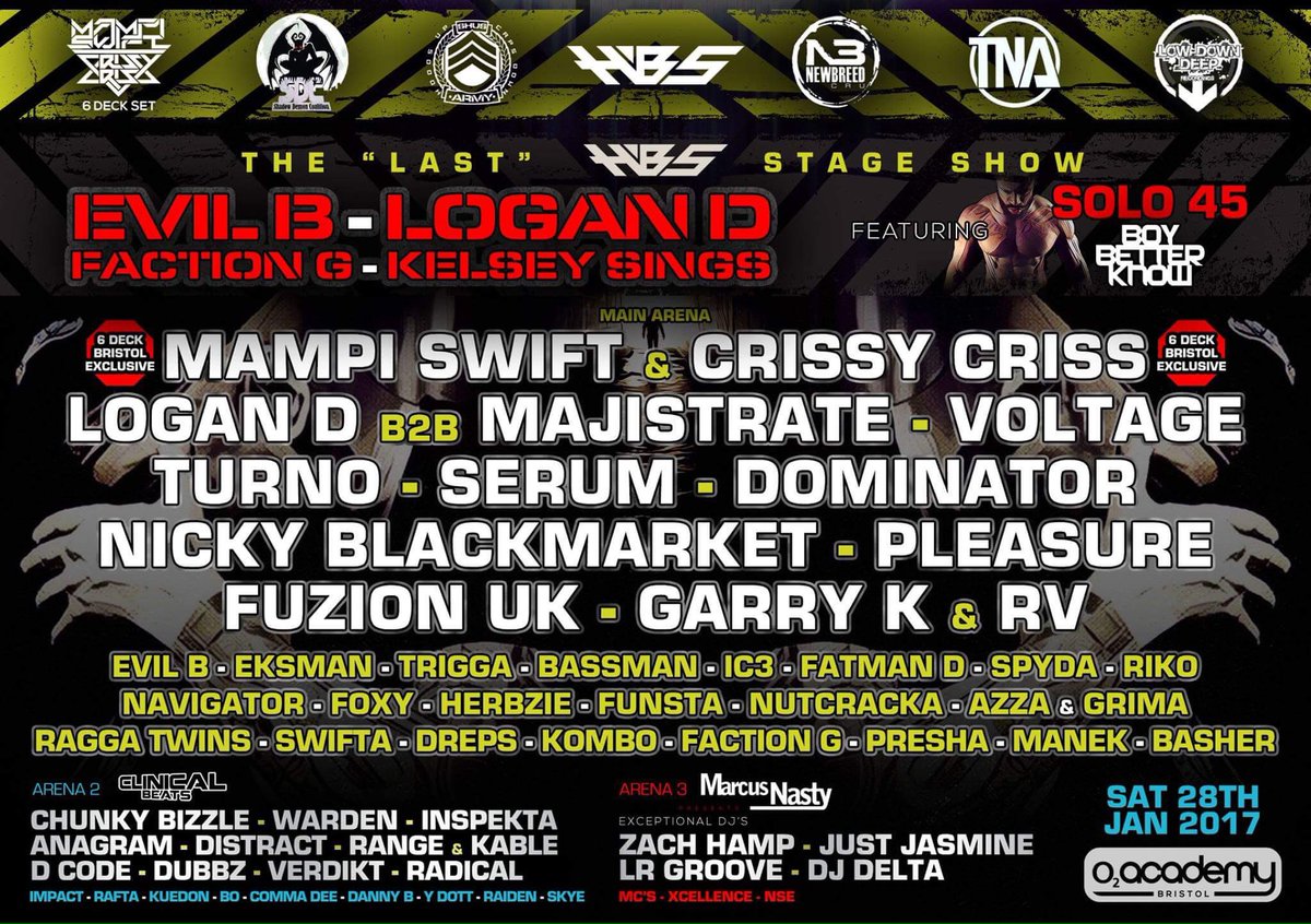 'Bus one in the air like C'monnnn' - Full line up for <a href="/BLive/">B Live 247</a> birthday bash 👌Jan 28th Bristol