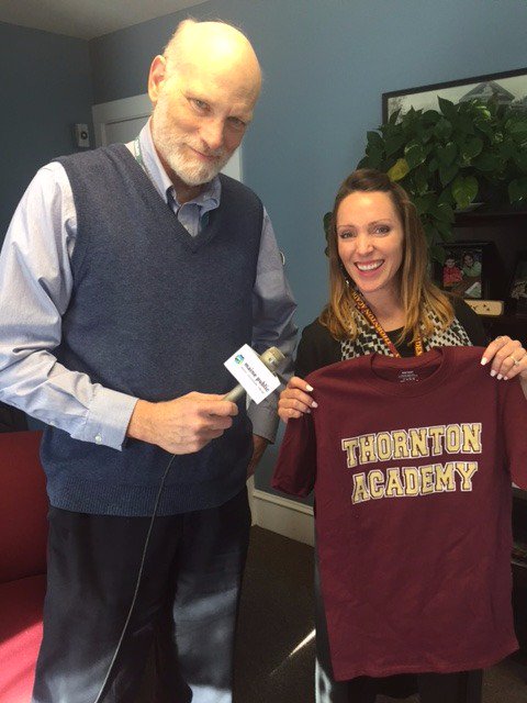 TAadmissions's tweet photo. @ilgratz stopped by @ThorntonAcademy today to talk about #international students! Full story coming soon to @MainePublic! #GlobalCommunity https://t.co/aZSpAqNmyu