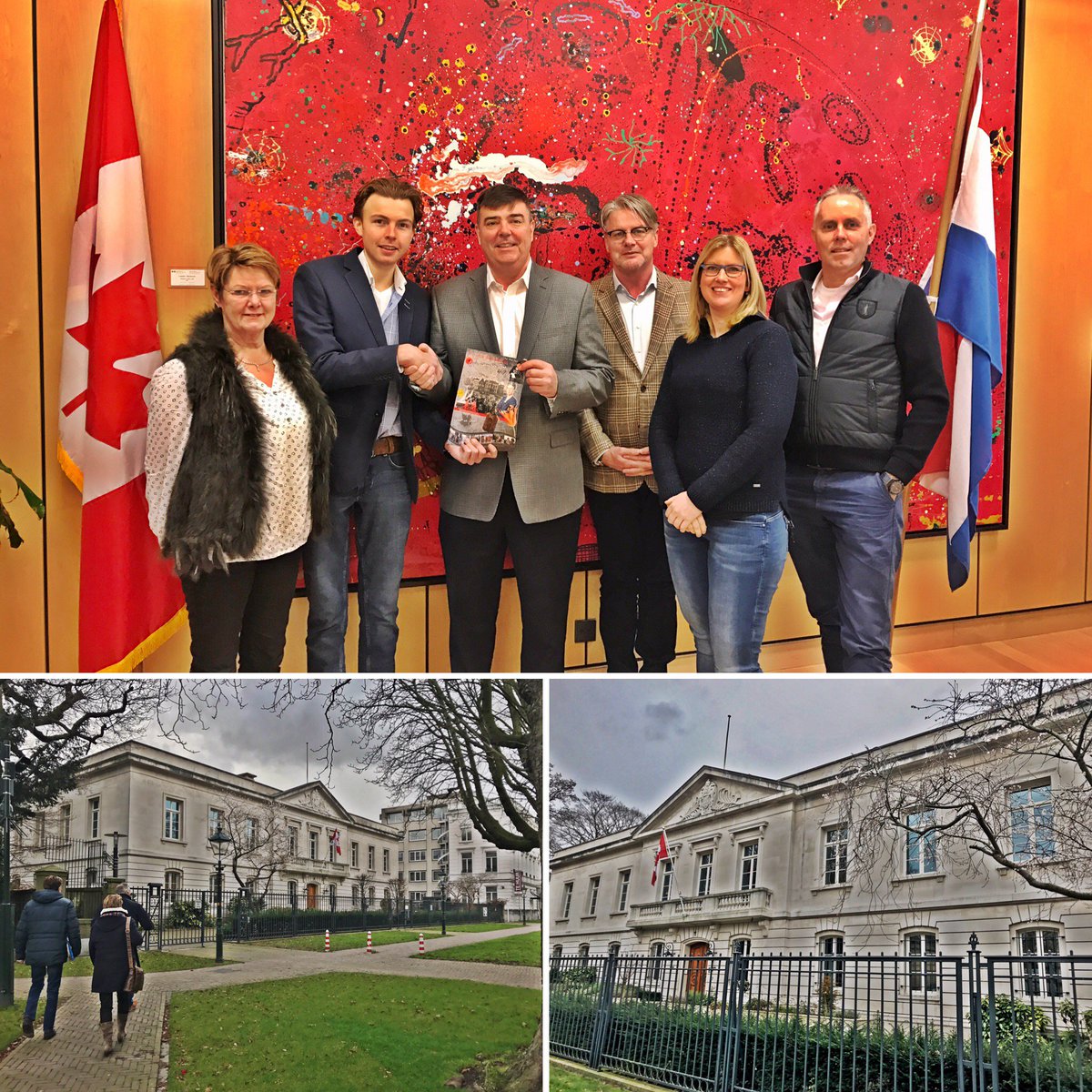 Fgclt17's tweet photo. Afspraken gemaakt bij Canadese Ambassade, Colonel Hogan &amp; Mister Louwman; 1e dag FGCLT. Welkom &amp; Ceremonie @ Residentie Wassenaar #pitstop https://t.co/Zw4lKos6U4