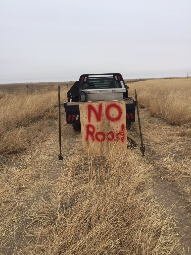 FarmerLong1109's tweet photo. Think the gas guy will get the hint? #notaroad! #idiots #drivinginmycrops https://t.co/nORPD9bkNK