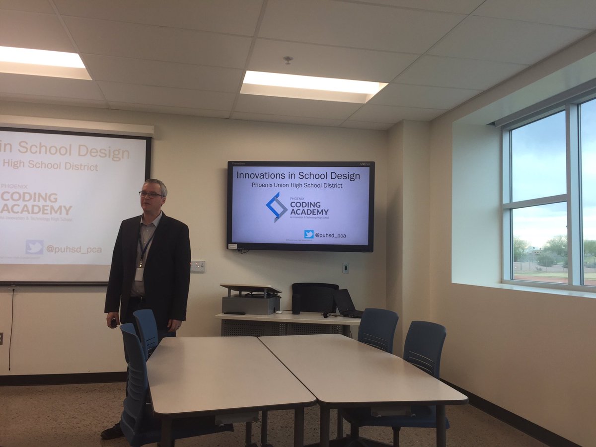 BUSDFuentes's tweet photo. Visiting @puhsd_pca this morning with @ALASEDU #sla6 #codingacademy https://t.co/Q5YMIo3E7r