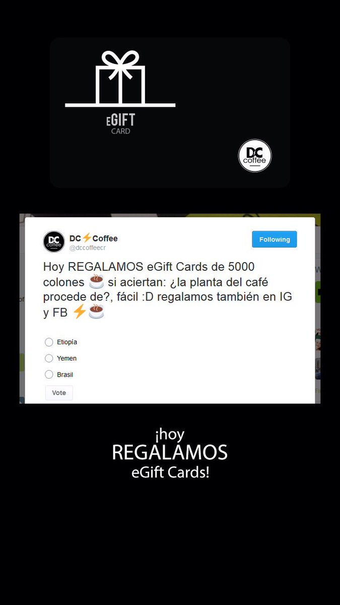 lemoncoffeecr's tweet photo. hoy hay REGALOS en @dccoffeecr ☕️😊😊 https://t.co/UKbTFPZ84c