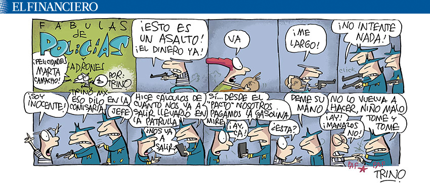ElFinanciero_Mx's tweet photo. #MonerosFinancieros: Fábulas de policías y ladrones, de @trinomonero https://t.co/y6Ey2qTfBW https://t.co/4zw8v8r7Xy