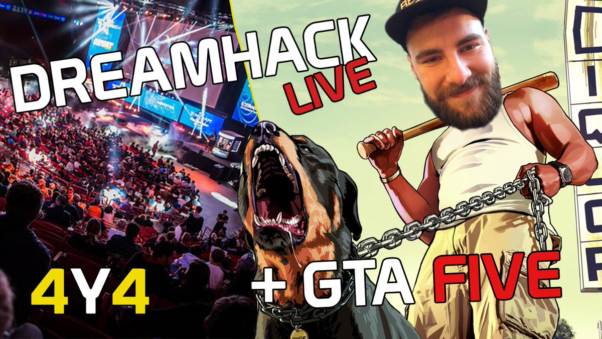 PL4Y4ROUND's tweet photo. Ab 20 Uhr spielt qleaZe #GTAOnline auf Twitch, später kommt Steelys Livebericht von der #DreamhackLeipzig. https://t.co/jn8yerHIl4 #4Y4 https://t.co/yunNJsCCzN