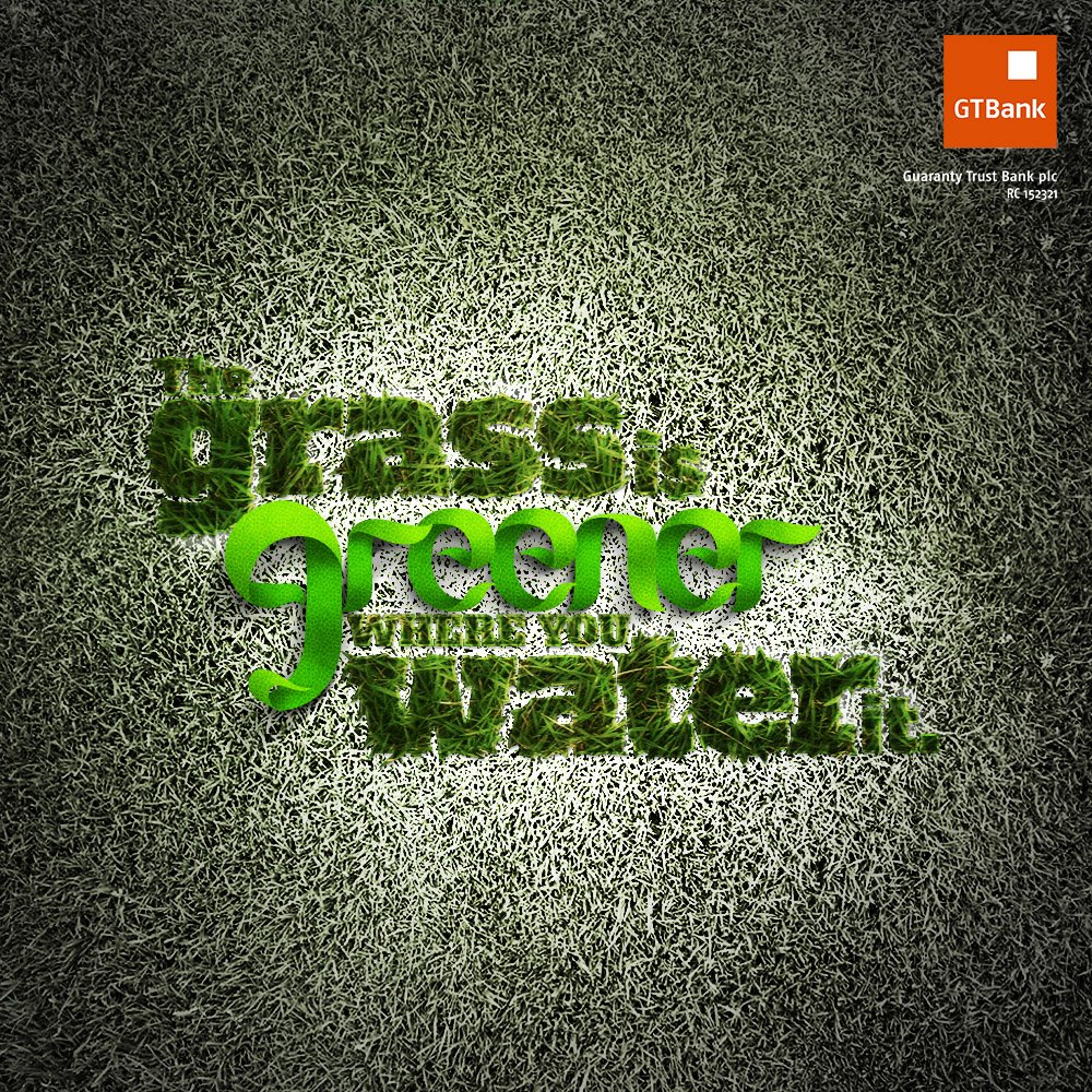 gtbank's tweet photo. #HelloWeekend
Remember:
"The grass is never greener on the other side; it's only greener where you water it.” https://t.co/3AeOrfyukY