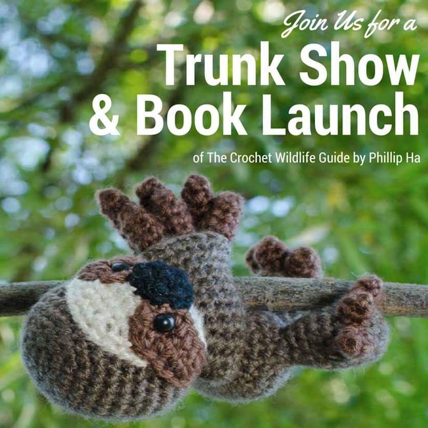 CRAFTatSTASH's tweet photo. Join us this Sunday from 2 - 5 to celebrate the launch of The Crochet Wildlife Guide, a new book by our very own Phillip Ha!
#STASHlounge https://t.co/KpN1WvSV1M