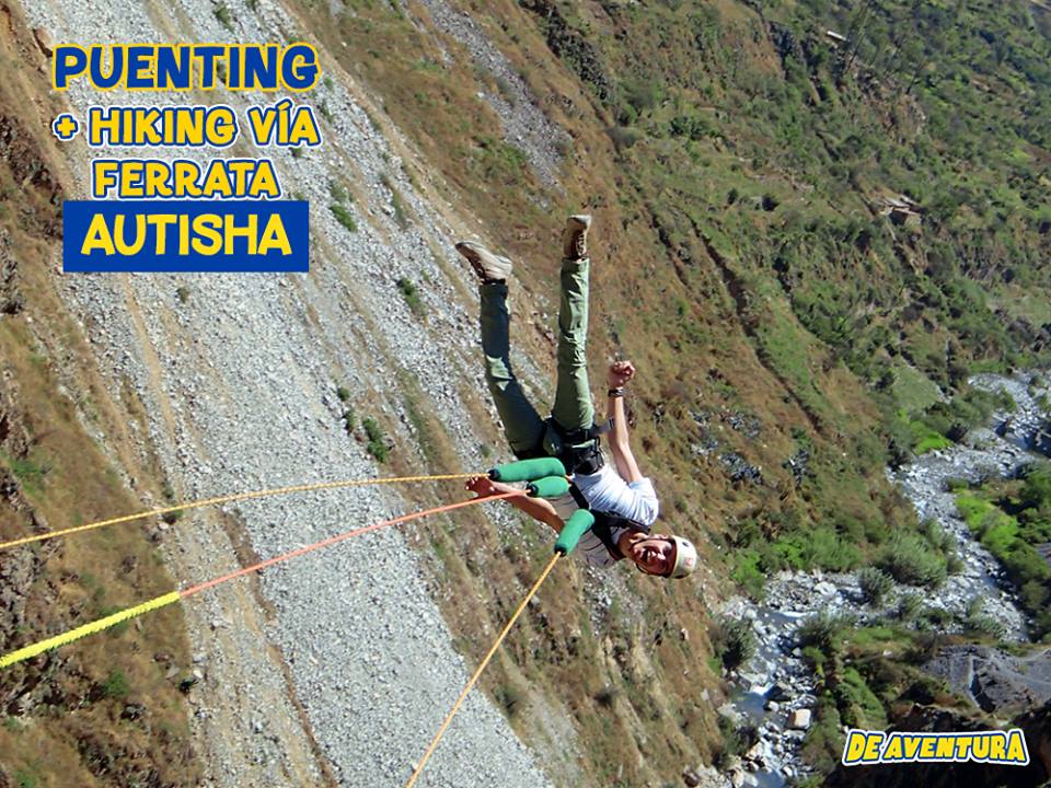 DeAventuraPe's tweet photo. PUENTING + HIKING ¡Atrévete y vive la aventura! Full Day de aventura el 21 y 22 de Enero #AUTISHA
Reserva aquí-> https://t.co/Q7bmElMlvy https://t.co/S3OAs27hlB