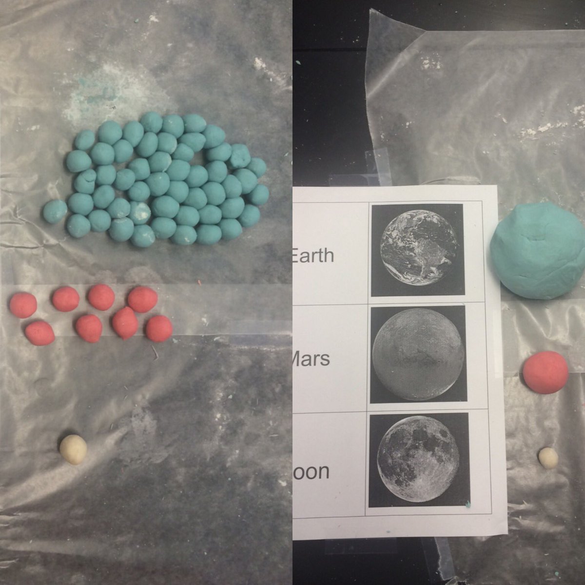 Modeling the size comparisons of Earth, Mars, and Earth's moon!!! #CCC #MODELING <a href="/CindyLKern/">Cindy Kern</a> <a href="/CarrieDePetris/">Carrie De</a> <a href="/Project_SING/">Everybody Sing Project</a>