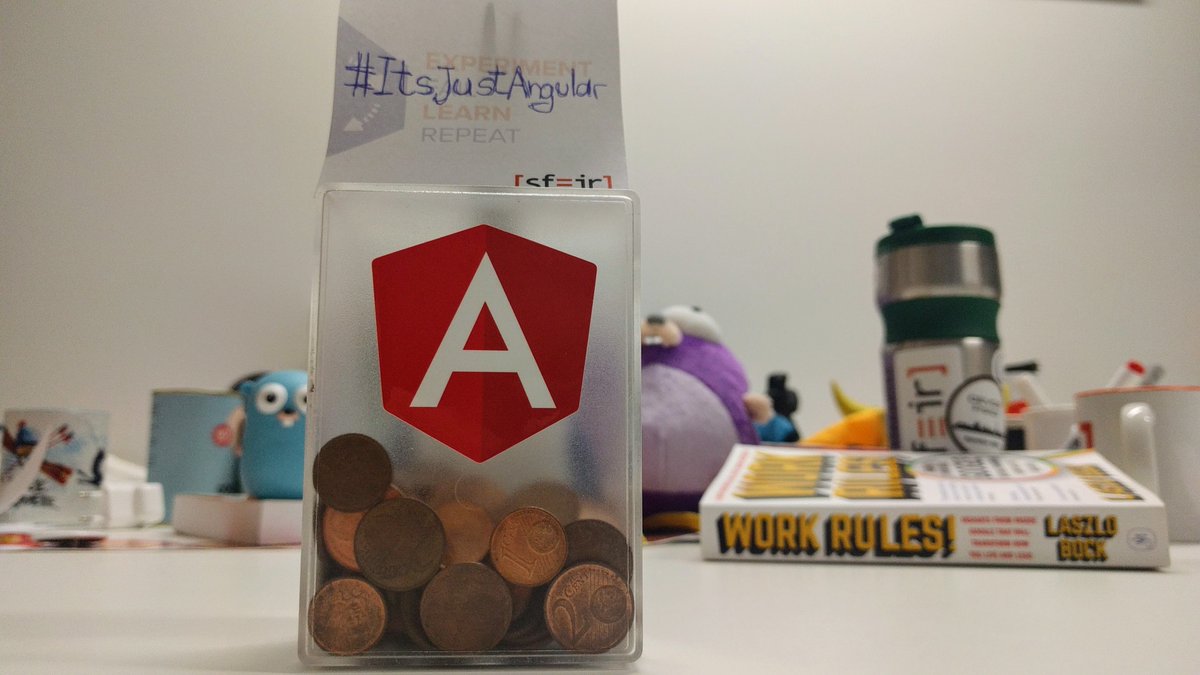 manekinekko's tweet image. Little game at Work: Each time someone says Angular 2 — 2 cts go to the moneybox. Gonna be rich by the end of month 😂 @sfeir #ItsJustAngular
