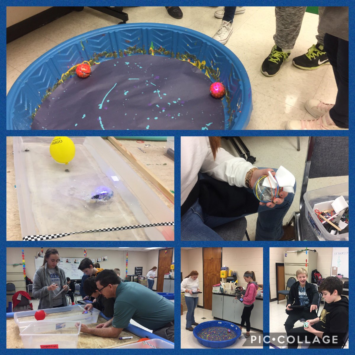 costnersclass's tweet photo. More STEAM Sphero Fun! 8.22 is the Winner! #ignitelearnngbcps #tablerockmiddleschool @Falcons_TRMS https://t.co/LyJCpRvcEi