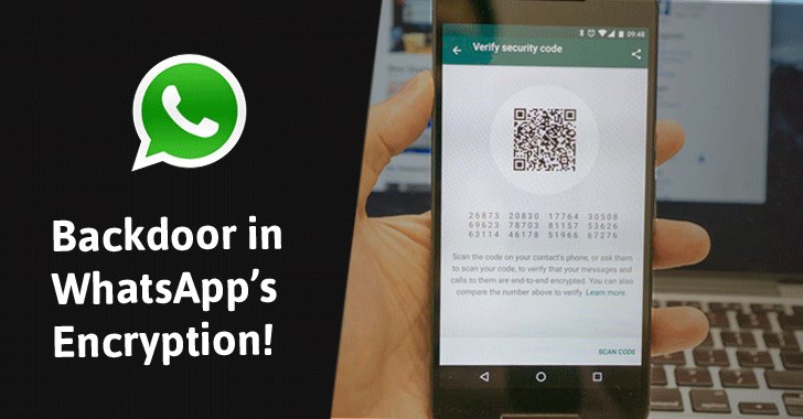 TheHackersNews's tweet photo. Backdoor in #WhatsApp could allow Hackers, and of course, WhatsApp, to Intercept and Read Your Encrypted Messages https://t.co/jji1iRJoQu https://t.co/JDIMM3gvyW