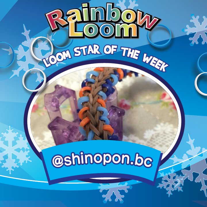 RainbowLoom's tweet photo. Congrats! Shinopon.bc, #RLWeeklyClub rocks with #ClassicRLDesigns & #RLgoingbacktobasic, you are #loomstaroftheweek! #FingerLoom #loomon https://t.co/XEBh2cIFYt