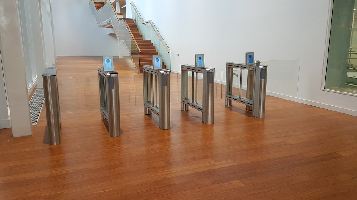 It's been a busy week for us!
Check out these new entry/exit turnstiles with touchscreens &amp; RFID readers for hassle free gym experience.