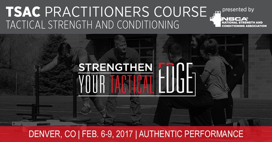 NSCA's tweet photo. Ready to help tactical pros exceed their physical job demands? Start your path to a new career at CO #TSACCourse 💪 https://t.co/VTktKKycal https://t.co/Wmg4VFlzen