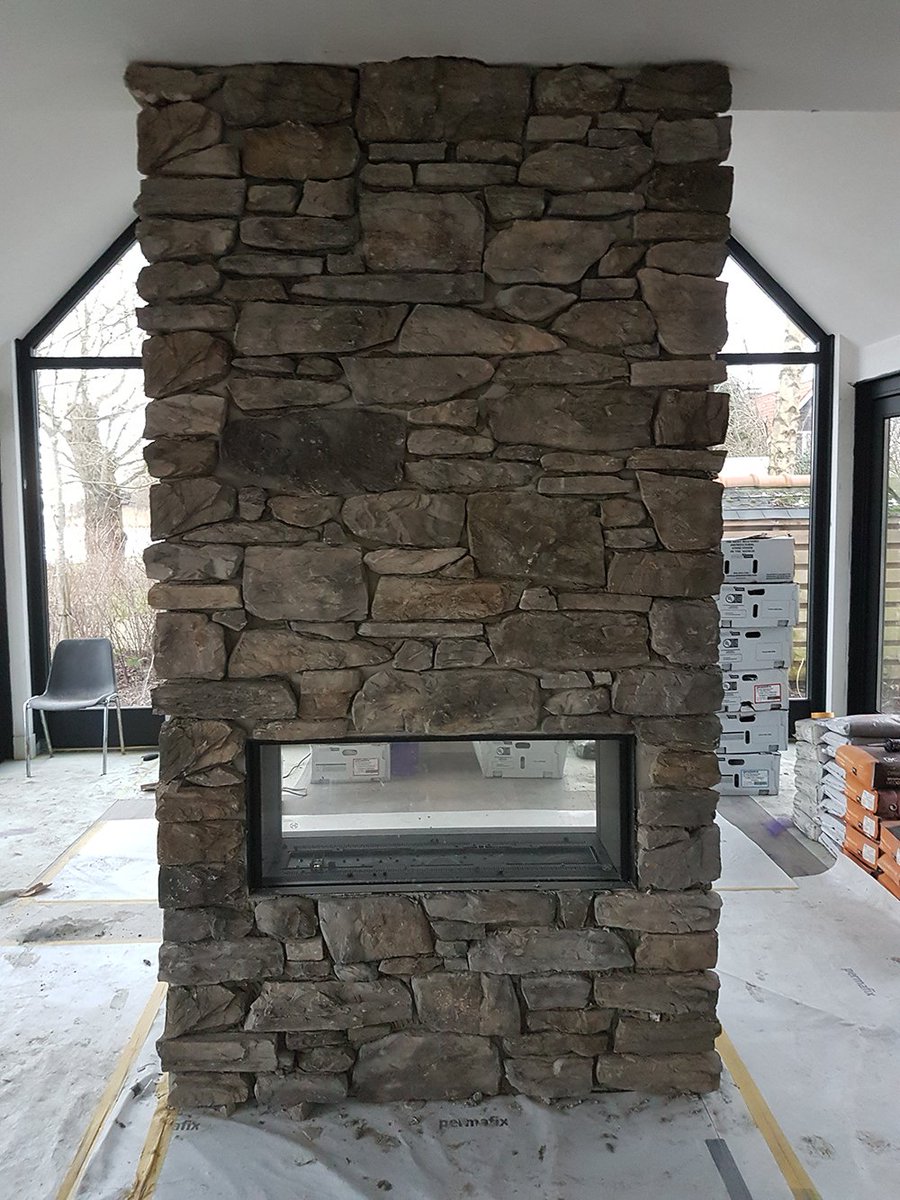 #Geopietra muurstenen laten de muur eruit zien alsof die steen voor steen is opgebouwd. De natuur komt naar binnen. Wat vinden jullie ervan?