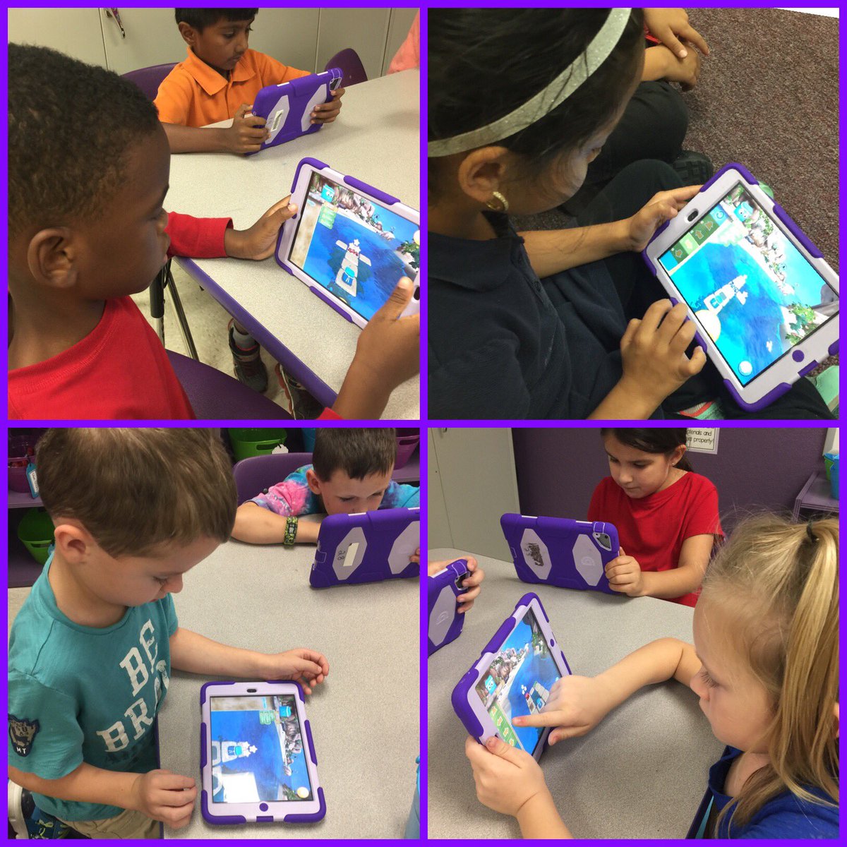purple_eduGATOR's tweet photo. Kindergarteners can code too! @ElbridgeGaleES @pbcsd #growingstrong #littleproblemsolvers 💜 https://t.co/oB5Ut4Gxy8